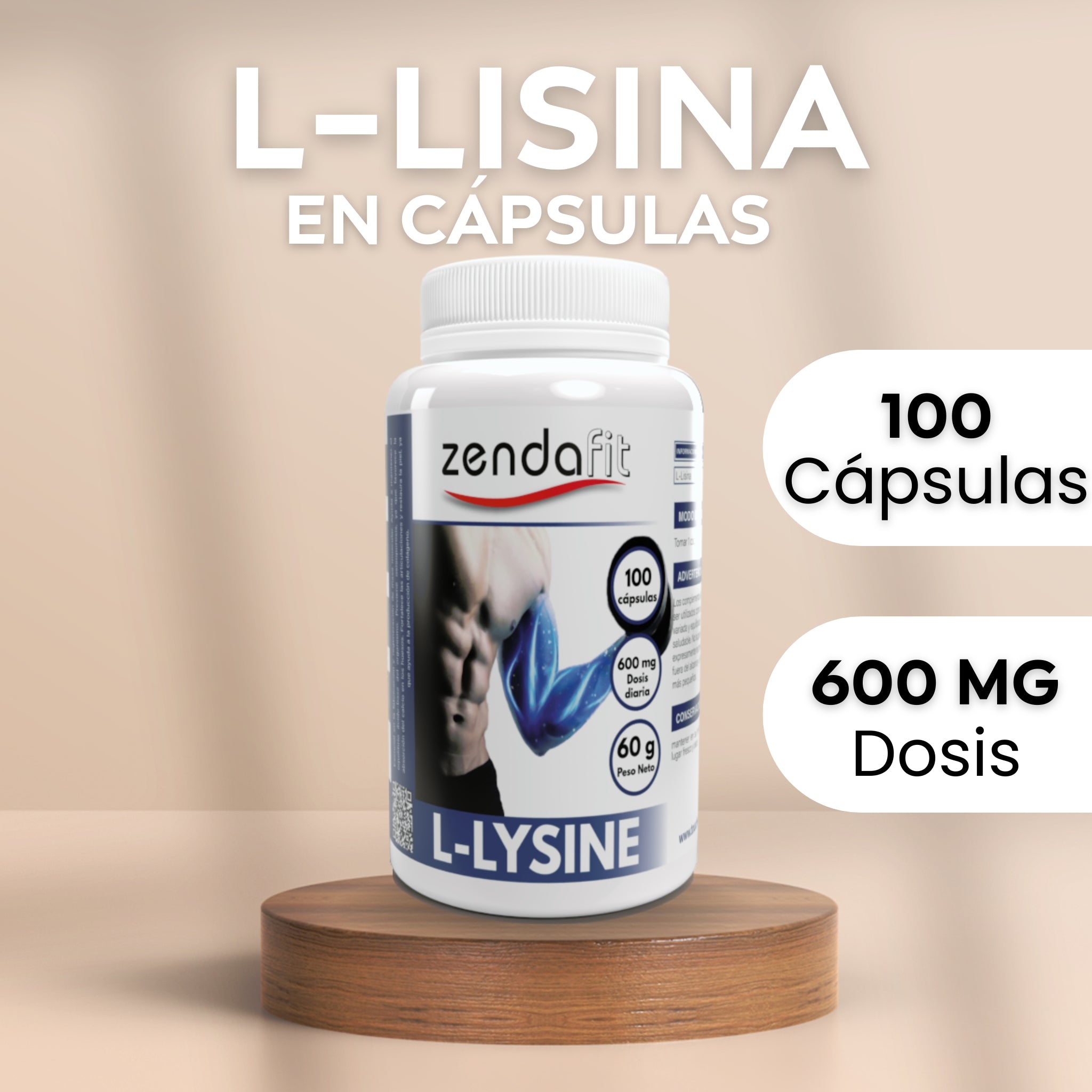 L-Lisina- 100 cápsulas