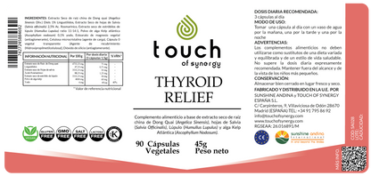 Alivio de tiroides (Kelp, Salvia, Lúpulo) - 90 cápsulas vegetales