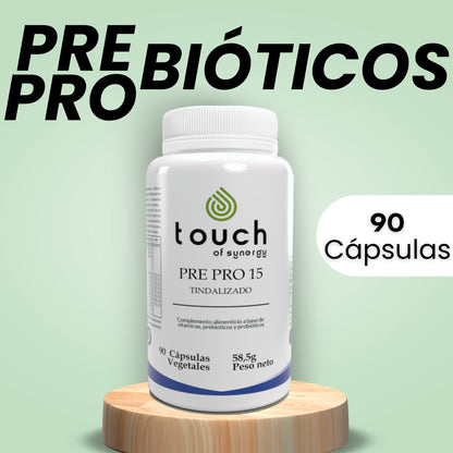 Prebióticos y Probióticos - 90 cápsulas vegetales